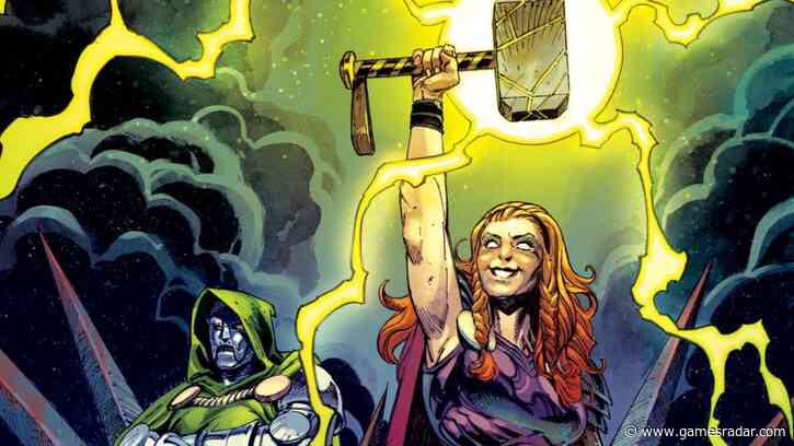 Thor and Doom battle for the timestream in Thor #33
