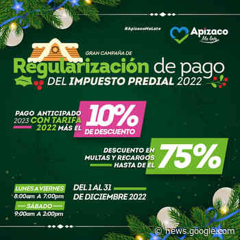 Que no se te pase Apizaco, ponte al corriente con tu predial y pago ... - Linea de Contraste