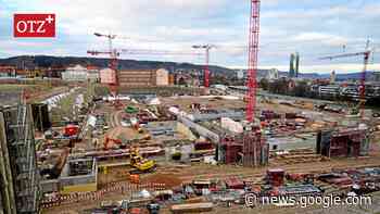Wie ein Ameisenstaat im Zentrum von Jena: 1000 Arbeiter auf der ... - Ostthüringer Zeitung