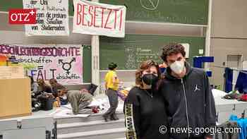 Nach der Hörsaalbesetzung in Jena laufen nun die Gespräche - Ostthüringer Zeitung