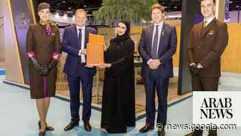 Etihad Airways signs contrail management contract with UK green ... - Arab News