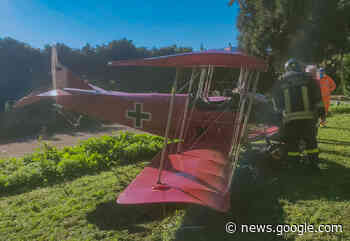 Biassono: soccorsi per un aereo caduto, illeso 80enne - Il Cittadino di Monza e Brianza