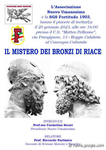 “Il Mistero dei Bronzi di Riace” al centro di un convegno - Soverato Web