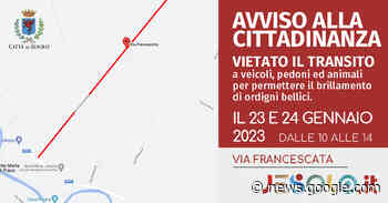 Brillamento di ordigni bellici in via Francescata - Comune di Jesolo