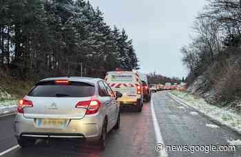 Un poids lourd se couche, la 2x2 voies fermée dans le sens ... - le-pays.fr
