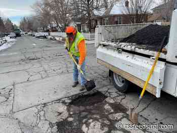 After storms, potholes form on city roads. If you hit one, here's how to report it
