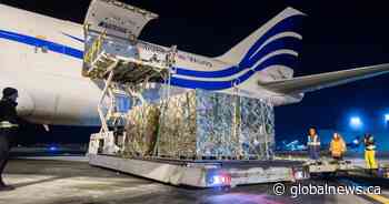 Alberta’s 1st shipment of kid’s pain reliever arrives at Edmonton airport