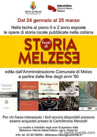 Fonti di storia melzese: i libri in biblioteca - Comune di Melzo