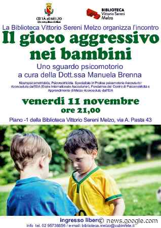 Il gioco aggressivo nei bambini: incontro in biblioteca - Comune di Melzo