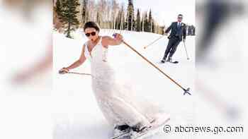 WATCH:  Epic ‘ski wedding’ photoshoot goes viral
