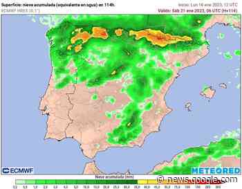 ¿Nieve en playas del norte peninsular con la borrasca Fien ... - Tiempo.com