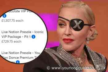 Madonna fans fume as tickets cost £1,300 at London O2 show