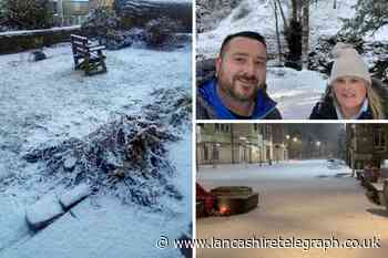 Pictures as icy weather and snow hits East Lancashire towns