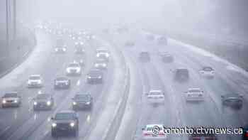 Freezing Rain Warning in effect for GTA, much of southern Ontario