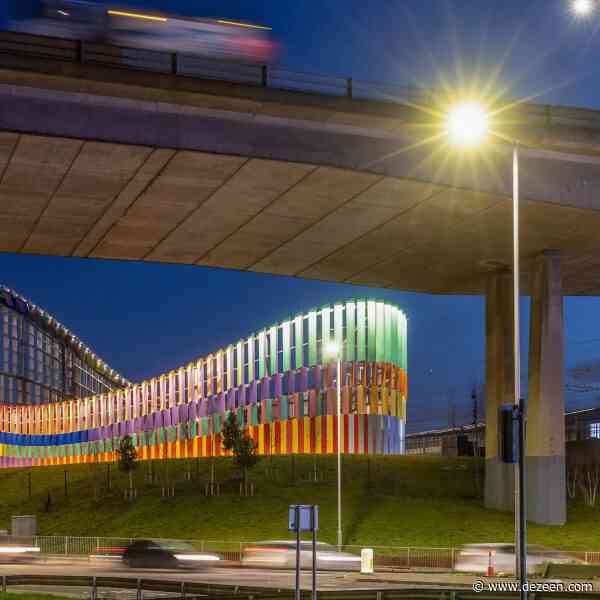 Kaleidoscopic substation in London "celebrates the spirit of the local community"