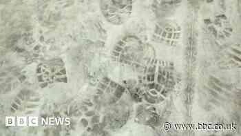 Footprints in snow help Preston police identify suspects