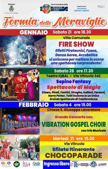 "Formia delle Meraviglie", il calendario della manifestazione - h24 ... - h24 notizie