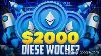Ethereum Kurs Prognose: ETH vor neuem Sprung – 2.000 Dollar ... - Coincierge