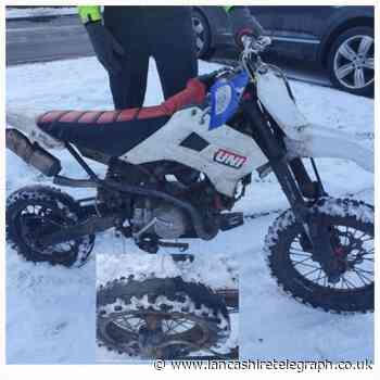 Police spot off-road bike being used  in anti-social manner