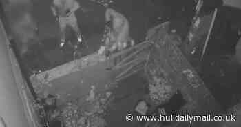 Terrifying footage shows moment balaclava-clad thugs shoot man in face