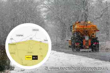 Blackburn: Met Office issues yellow weather warning for ice