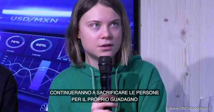 Greta Thunberg a Davos per un evento parallelo al World Economic Forum: “Qui le persone che distruggono il pianeta”