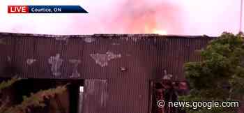 Durham police vehicle bay 'completely destroyed' by fire in ... - Global News