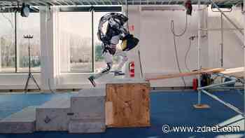 Watch this humanoid robot skip, jump, lift and flip