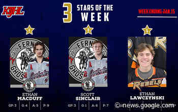 Ghostriders duo named as weekly three stars | Elk Valley, Fernie - E-Know.ca