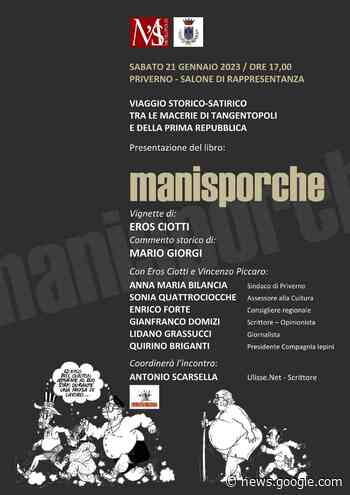 In Comune a Priverno la presentazione del libro “Manisporche”. - Radio Studio 93