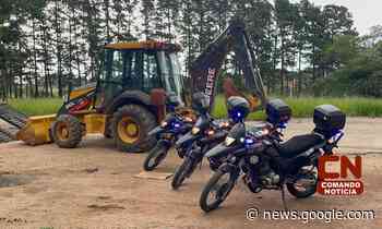 Indaiatuba-Guarda Civil recupera retroescavadeira roubada em Itatiba - Comando Notícia