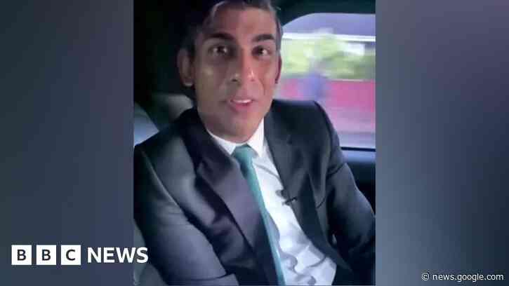 Rishi Sunak's failure to wear seat belt to be investigated - BBC