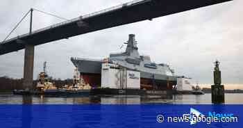 Royal Navy's new HMS Glasgow takes to water for first time - STV News