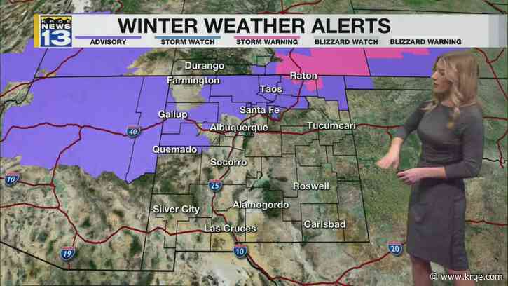 Another winter storm heads into New Mexico