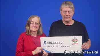 Married couple celebrates being lucky 3x with the lottery in one year