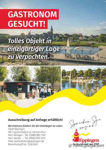 ▷ Stadt Eppingen sucht einen Gastronomen! - Eppingen.org