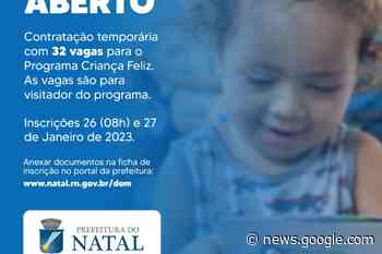 Semtas lança edital de contratação temporária com vagas para ... - Prefeitura do Natal