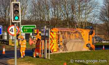 Delays on A9 in Perth as gritter tips on Inveralmond Roundabout - The Courier