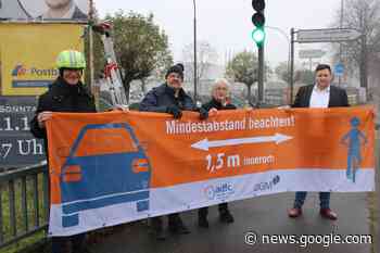 Kampagne des ADFC: Bitte Abstand halten - Lohmar - Rheinische-Anzeigenblätter.de