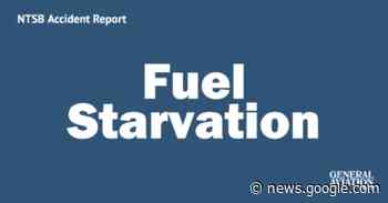 Pilot's mismanagement leads to fuel starvation — General Aviation ... - General Aviation News