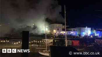 Hotel guests evacuated due to Charlestown harbourside fire