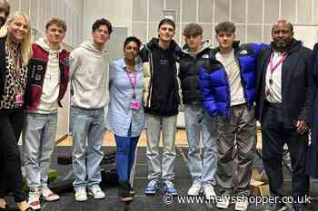 London South East College Bromley visit from TikTok band Here At Last