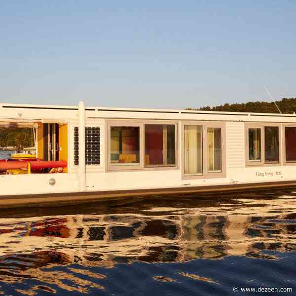 Crossboundaries converts houseboat into tiny solar-powered home
