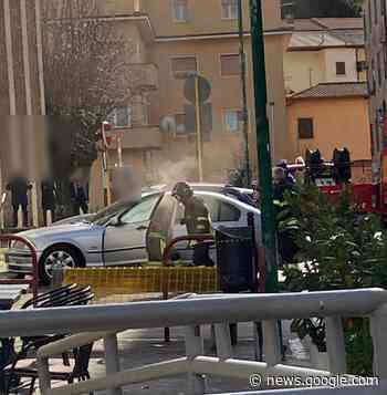 Colleferro, paura in via Sobrero: fuoco in un'auto parcheggiata - Casilina News