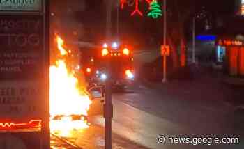 Car fire in Kamloops along Tranquille Road - Kamloops This Week