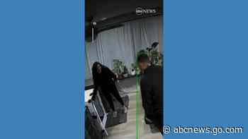 WATCH:  California couple accidentally traps themselves in dog crates