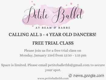 Local Event: Free Trial Class - Petite Ballet at Beam & Barre - Patch