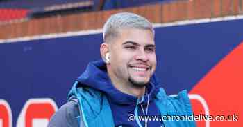 Bruno Guimaraes pictured arriving at Selhurst Park with Newcastle United squad