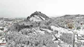 Cronaca meteo, Campobasso imbiancata: drone in volo su città ... - 3bmeteo