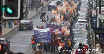 Hundreds join Bristol's NHS pay demonstration including junior doctors – in pictures